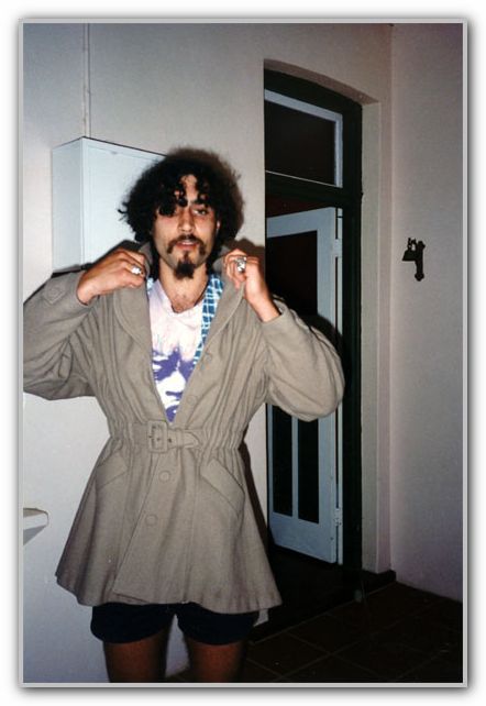 FJ wearing womans coat